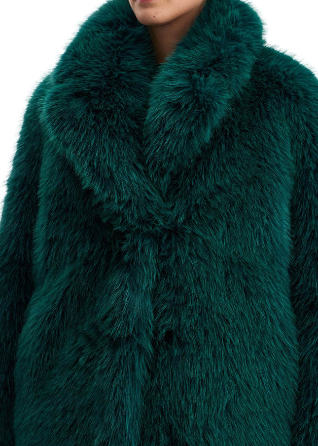 Stand Studio short hunter coat in faux fur