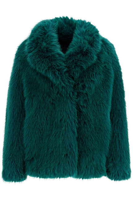 Stand Studio short hunter coat in faux fur