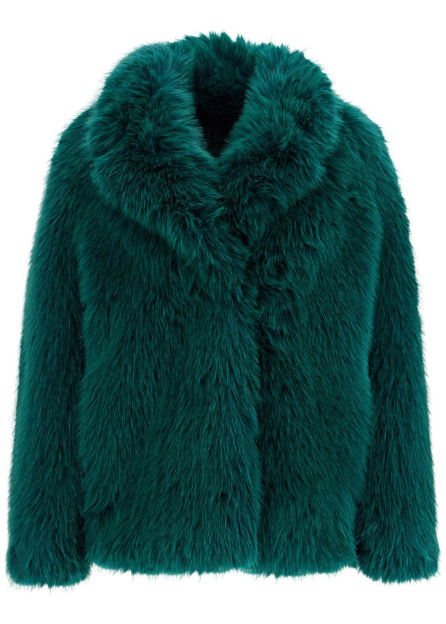 Stand Studio short hunter coat in faux fur