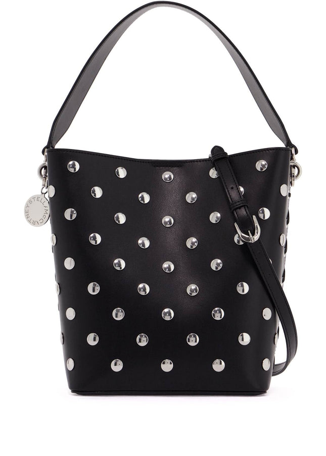 Stella McCartney large frayme bucket bag with studs