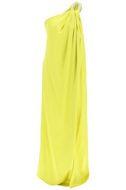 Stella McCartney satin one-shoulder dress - Yellow