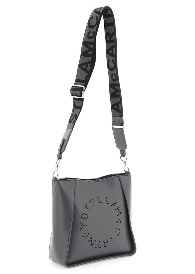 Stella mccartney crossbody bag with perforated stella logo Stella McCart Grey-Bag-Stella McCartney-OS-Urbanheer