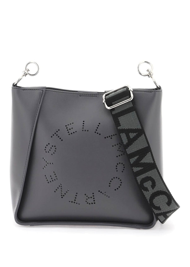 Stella mccartney crossbody bag with perforated stella logo Stella McCart Grey-Bag-Stella McCartney-OS-Urbanheer