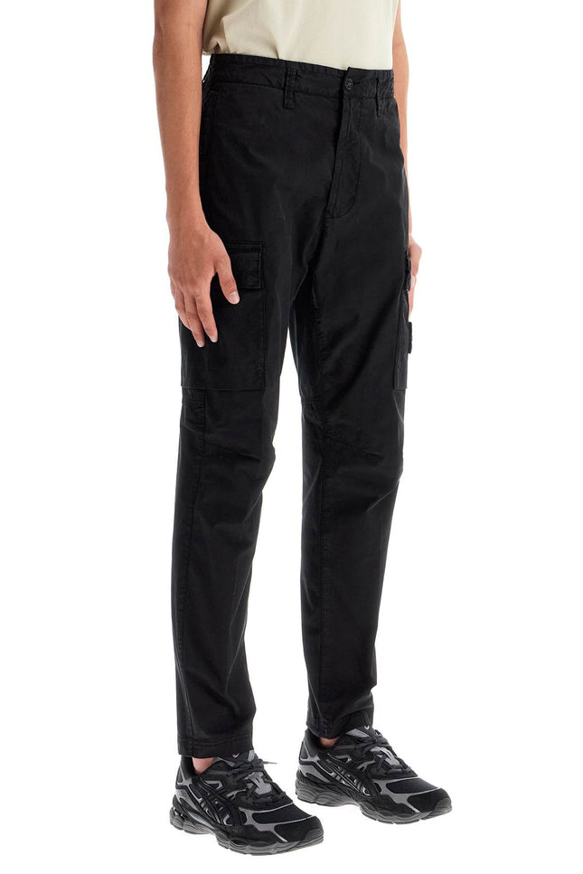 Stone Island cargo twill stretch-tc pants - Black