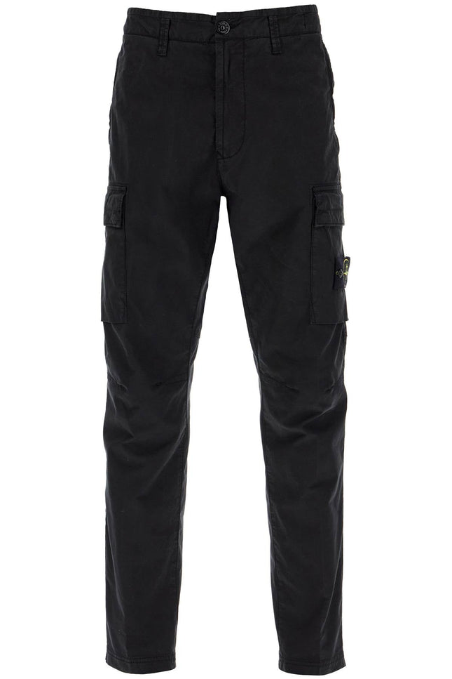 Stone Island cargo twill stretch-tc pants - Black