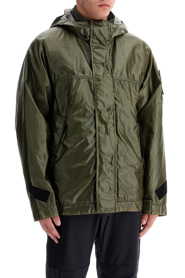 Stone Island glass cover-tc jacket with detachable interior