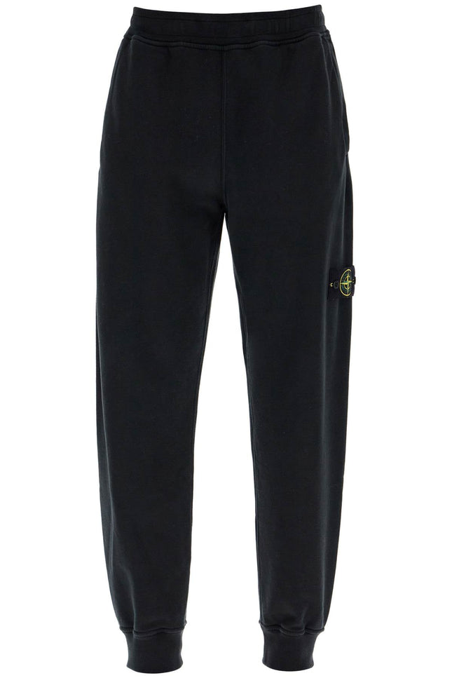 Stone Island heavy jersey sports pants for active wear - Black