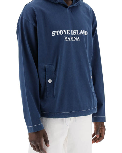 Stone Island marina 'old' treatment hooded