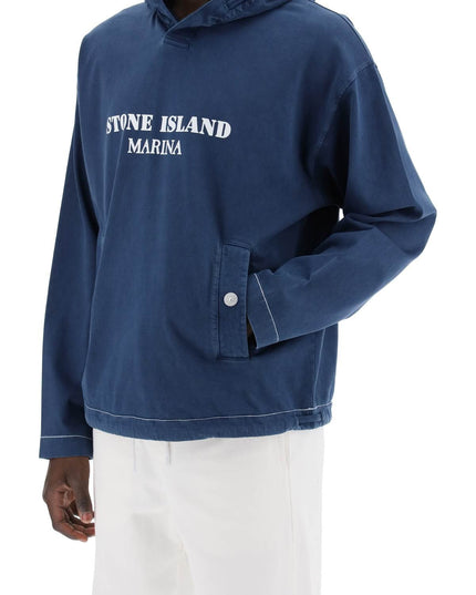 Stone Island marina 'old' treatment hooded