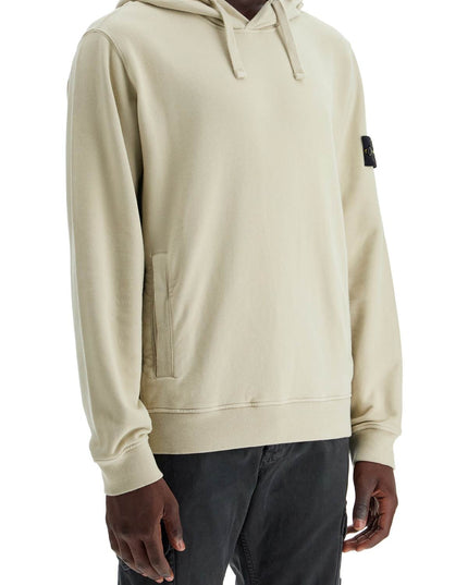 Stone Island organic cotton hoodie with hood