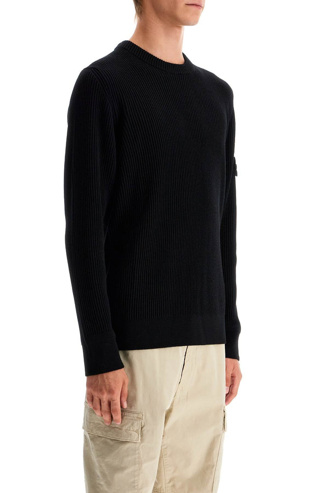 Stone Island ribbed wool crewneck sweater