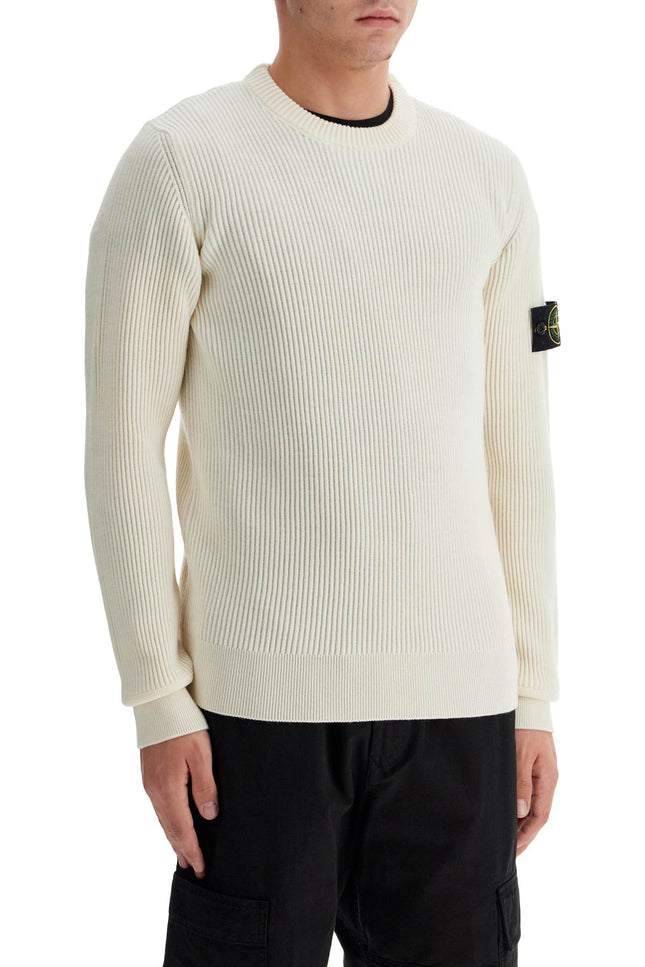 Stone Island ribbed wool crewneck sweater