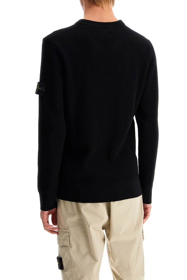 Stone Island ribbed wool crewneck sweater