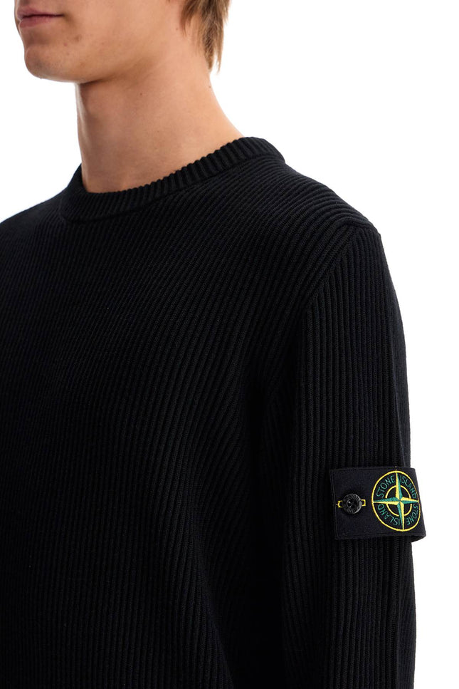 Stone Island ribbed wool crewneck sweater