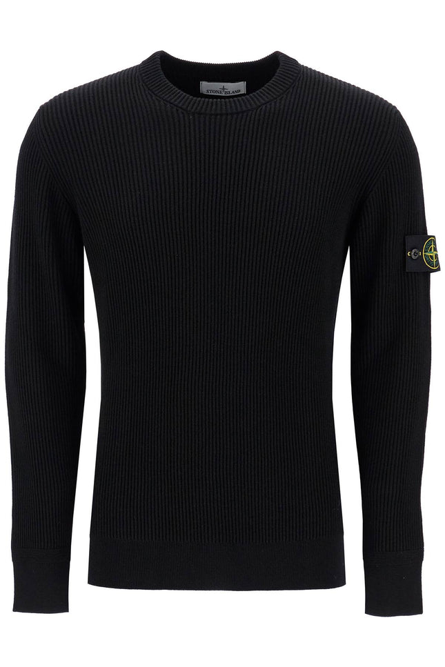 Stone Island ribbed wool crewneck sweater