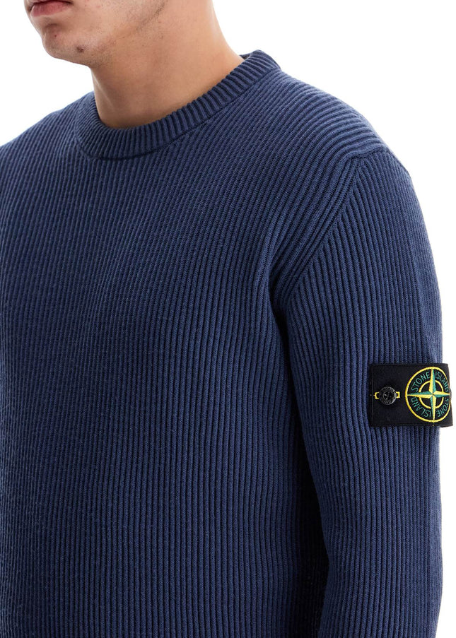 Stone Island ribbed wool crewneck sweater