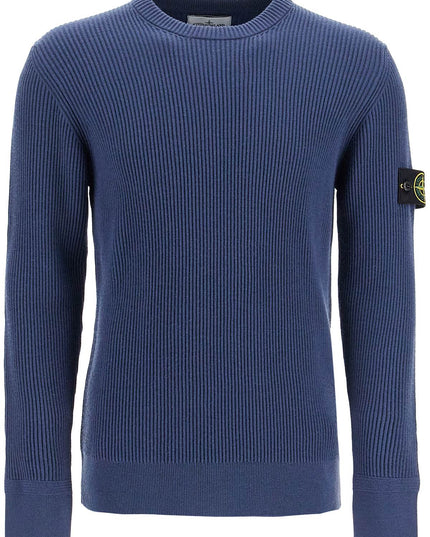 Stone Island ribbed wool crewneck sweater