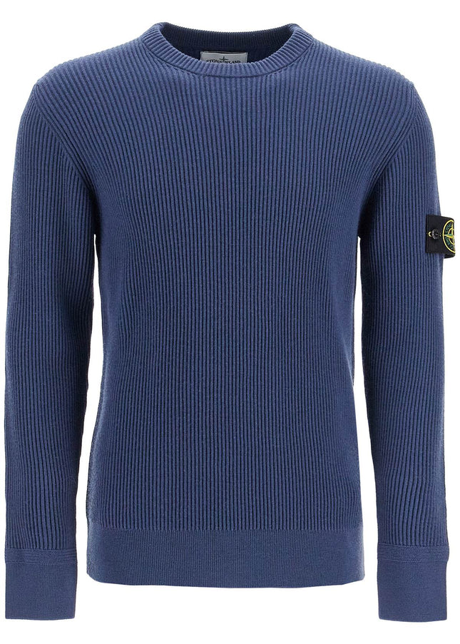 Stone Island ribbed wool crewneck sweater