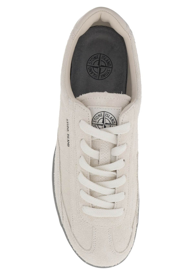 Stone Island suede leather rock sneakers for