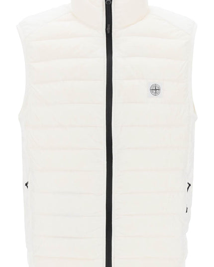 Stone island lightweight puffer vest in r-nylon down-tc-Vest-Stone Island-S-White-Urbanheer