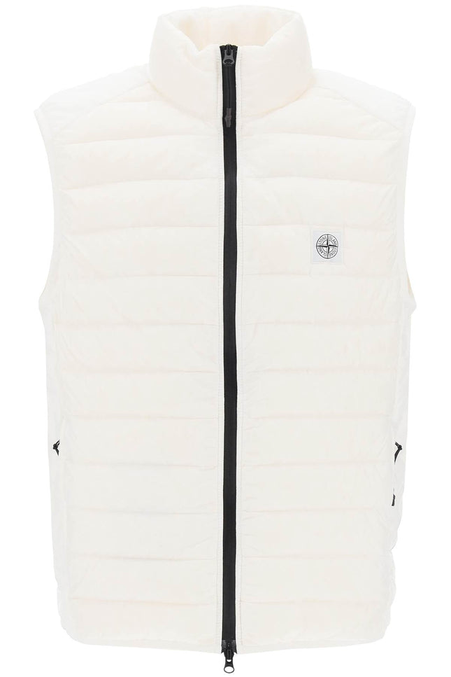 Stone island lightweight puffer vest in r-nylon down-tc-Vest-Stone Island-S-White-Urbanheer