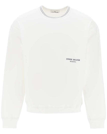 Stone island marina 'old' treatment crew White-Sweatshirt-Stone Island-S-Urbanheer