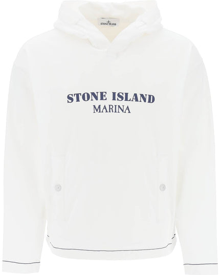 Stone island marina 'old' treatment hooded White-Hoodie-Stone Island-M-Urbanheer