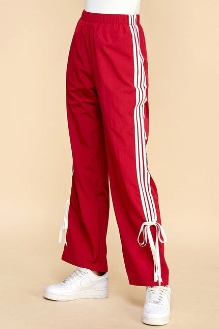 Straight Leg Striped Sweatpants