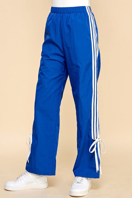 Straight Leg Striped Sweatpants