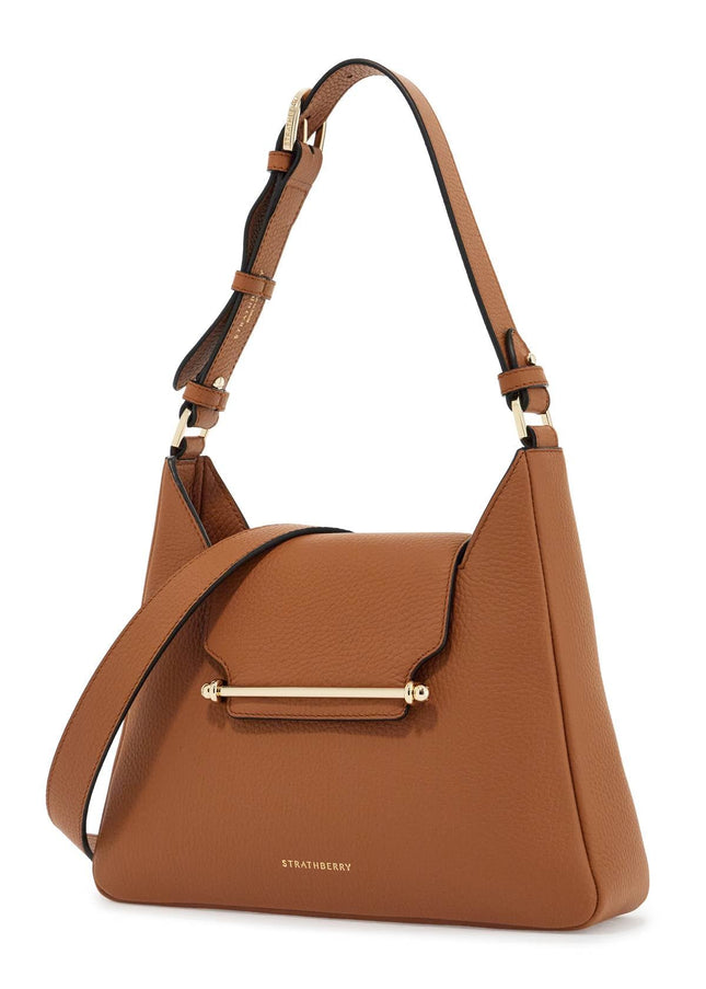 Strathberry medium tan calfskin hobo bag multrees