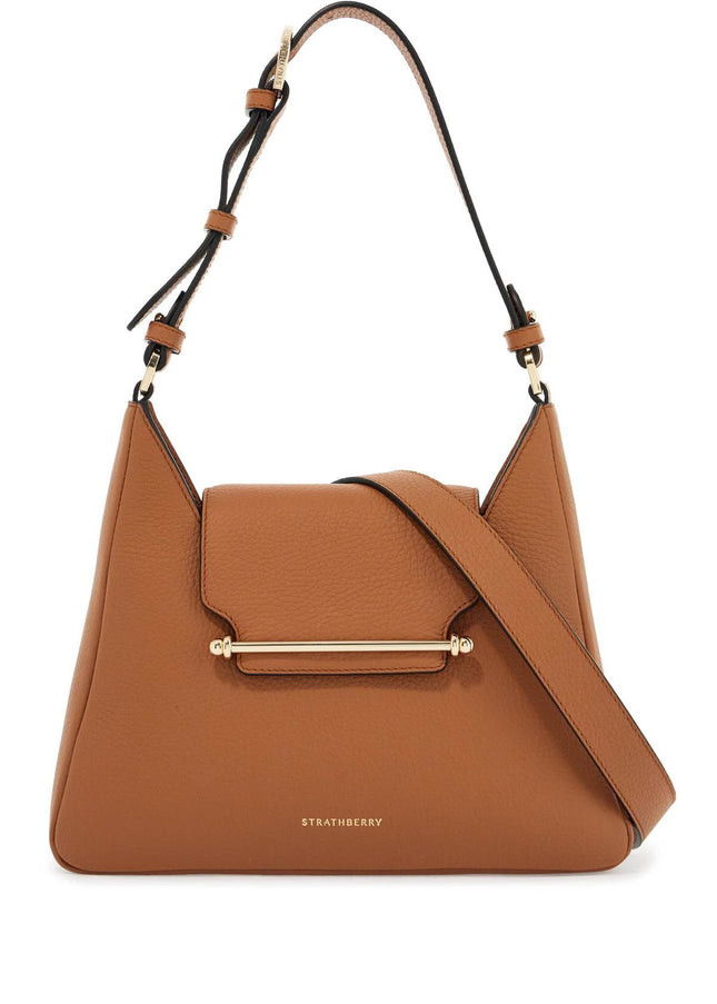 Strathberry medium tan calfskin hobo bag multrees