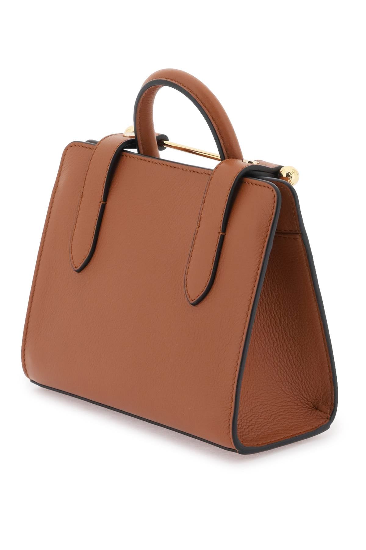 Strathberry nano tote leather bag Brown-Bag-Strathberry-os-Urbanheer