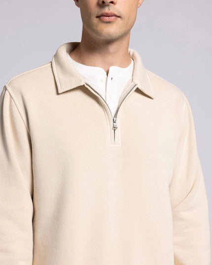 Surplus Quarter Zip - Half Zip Pullover WOOD ASH