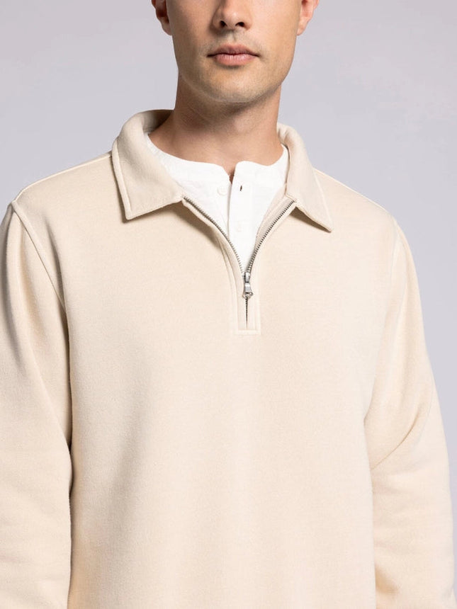 Surplus Quarter Zip - Half Zip Pullover WOOD ASH