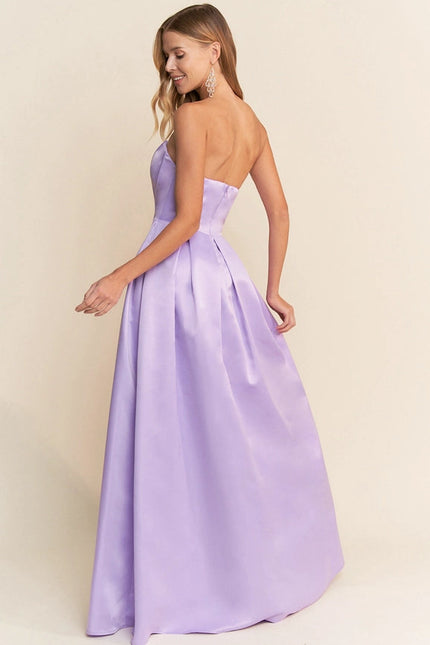 Sweetheart Neck Sleeveless Maxi Dress Lavender