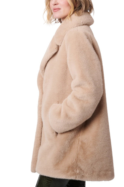 Swin Fur Coat Beige