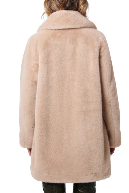 Swin Fur Coat Beige