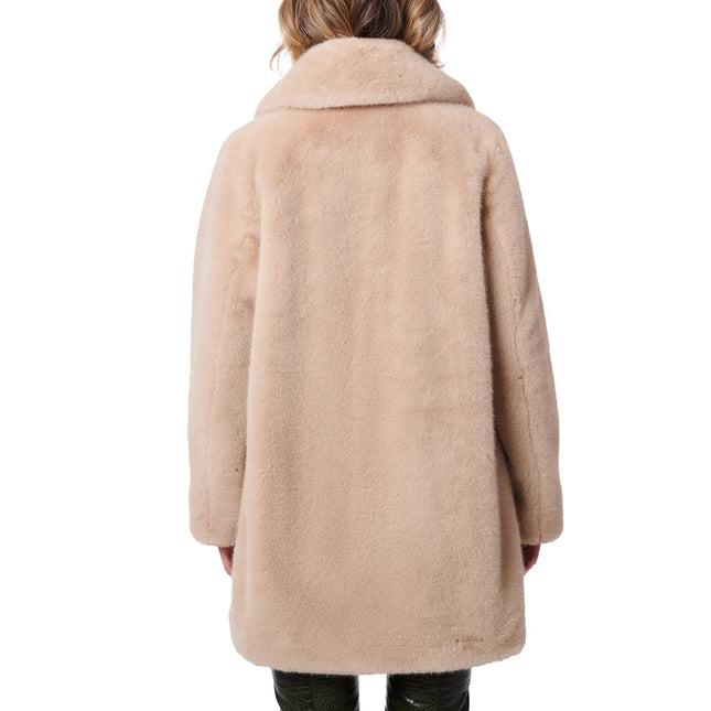 Swin Fur Coat Beige