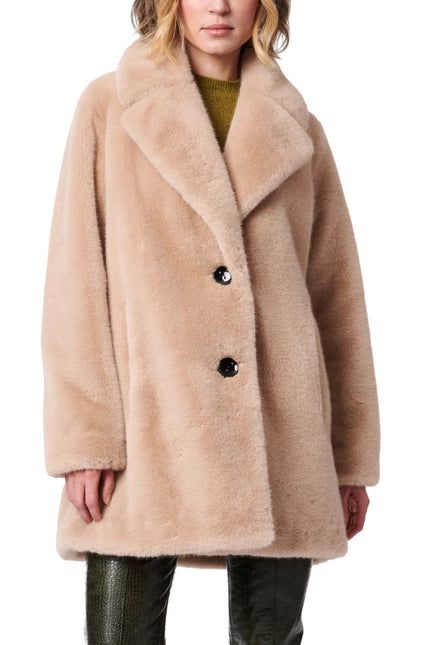 Swin Fur Coat Beige