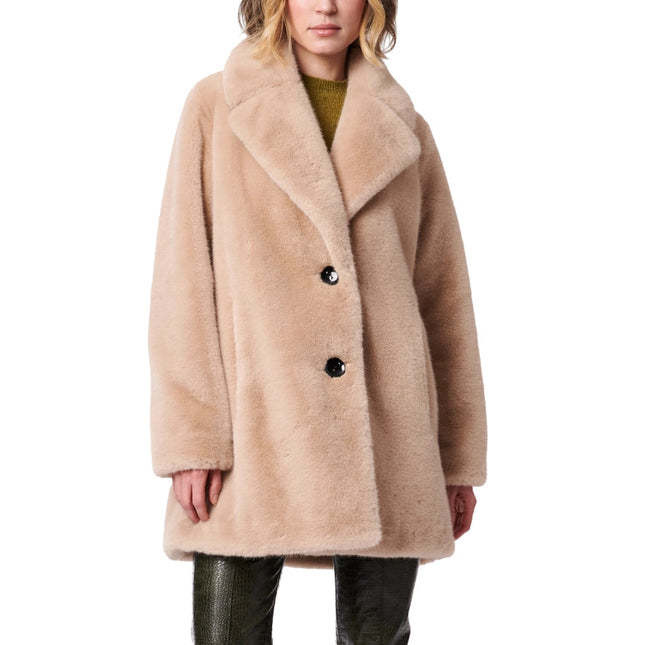 Swin Fur Coat Beige