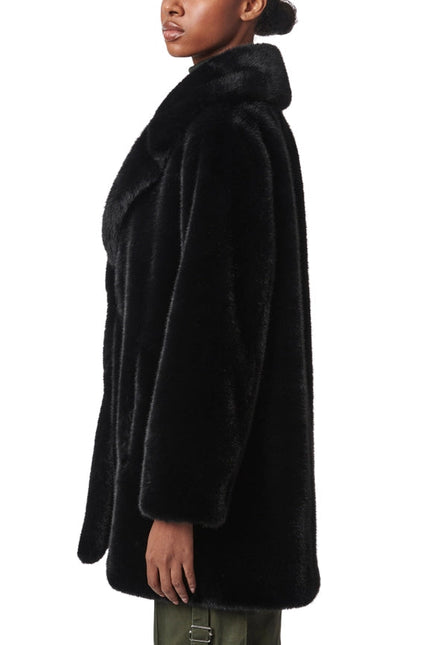 Swin Fur Coat Black