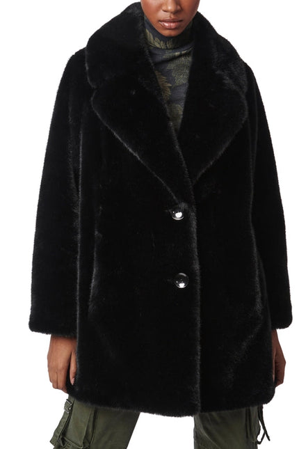 Swin Fur Coat Black