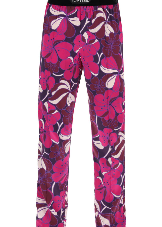 Tom Ford pajama pants in floral silk