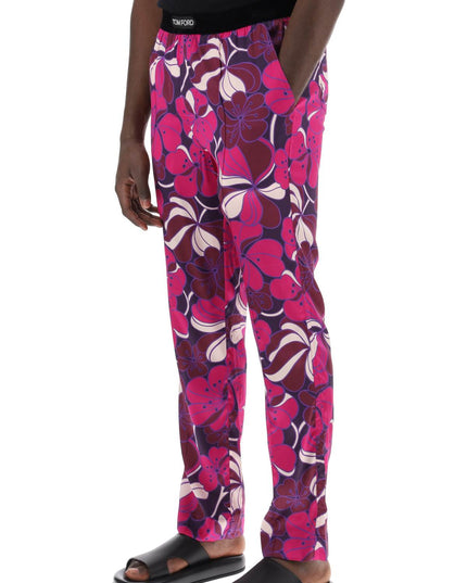 Tom Ford pajama pants in floral silk