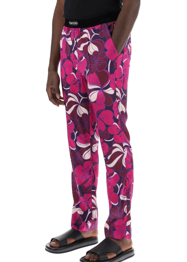 Tom Ford pajama pants in floral silk