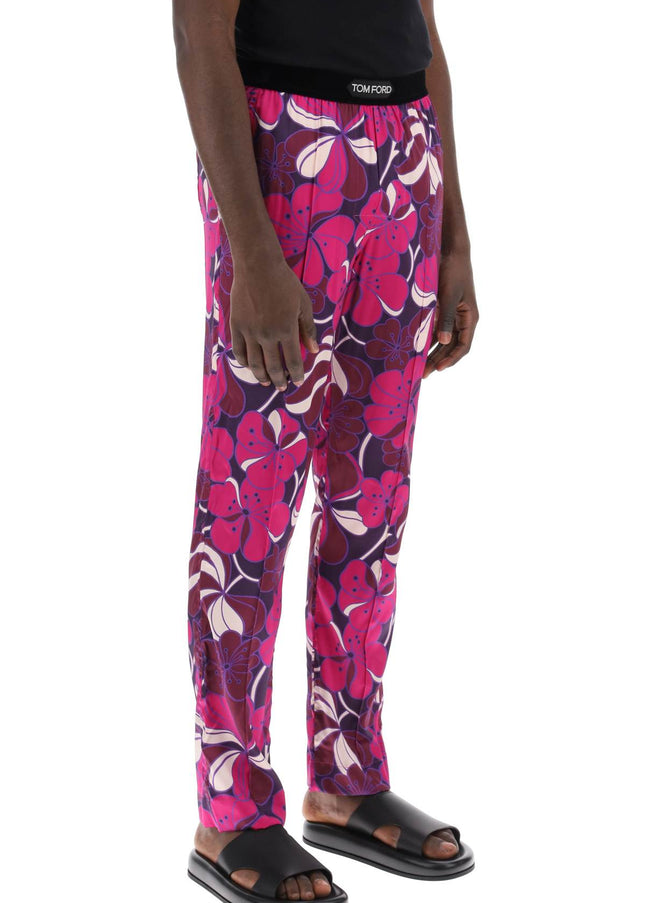 Tom Ford pajama pants in floral silk