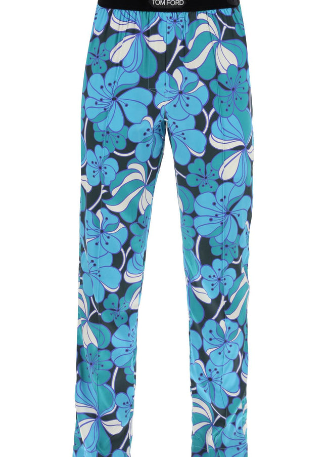 Tom Ford pajama pants in floral silk