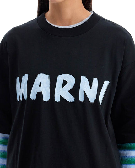 Marni oversized logo t