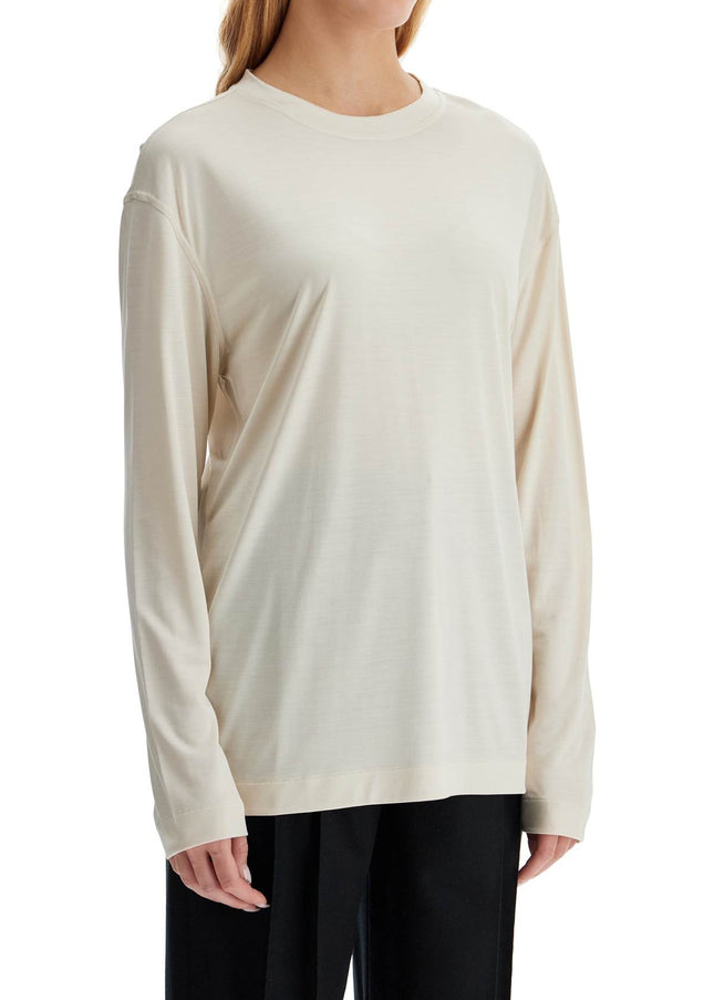 Lemaire long-sleeved silk t-shirt for