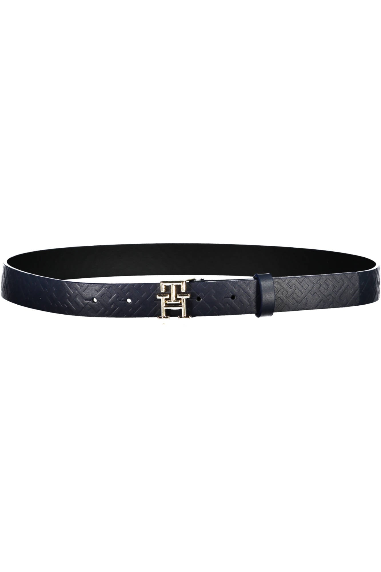 TOMMY HILFIGER LEATHER BELT WOMAN BLUE-Cinture-TOMMY HILFIGER-Urbanheer